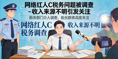 网络红人C税务问题被调查 - 收入来源不明引发关注